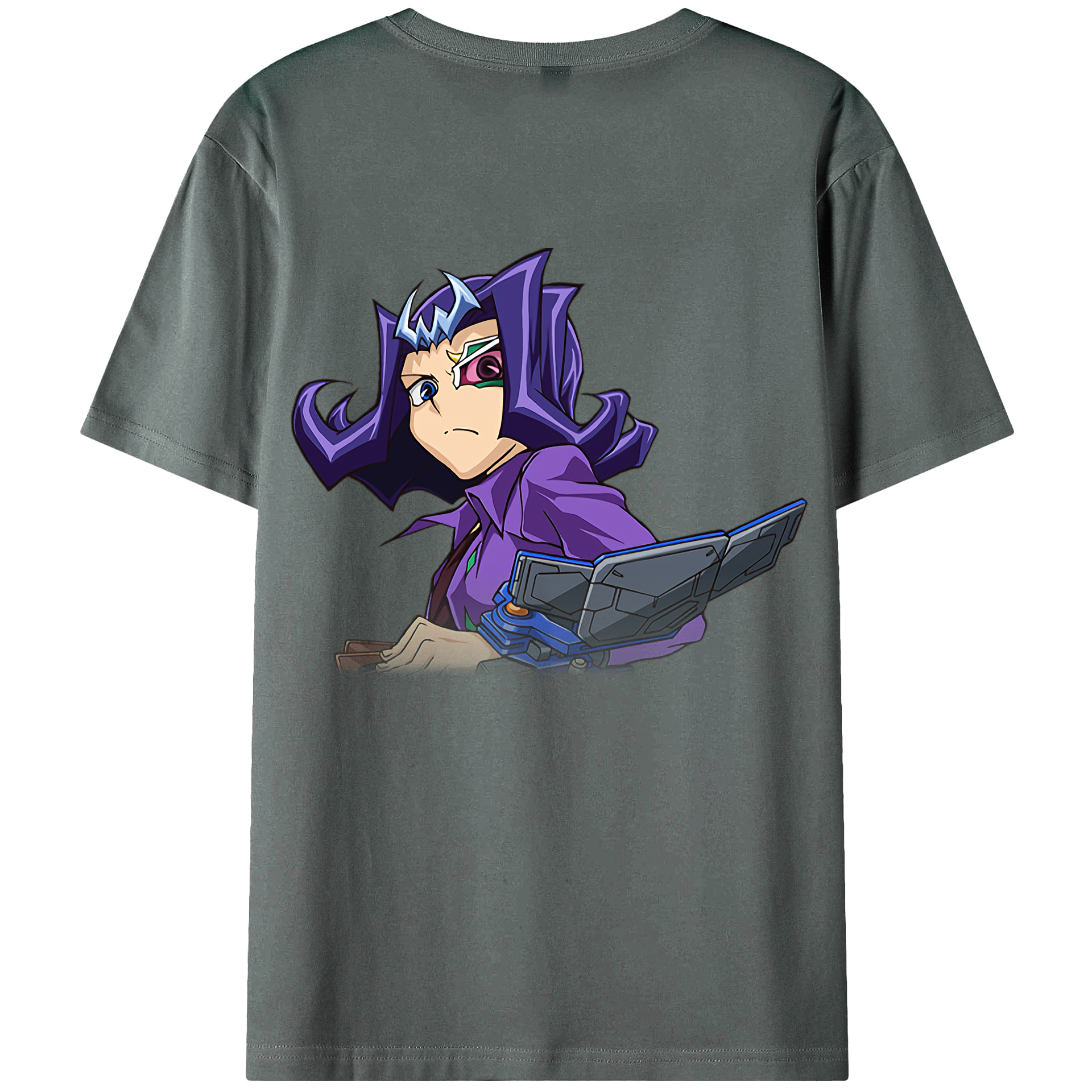 （画像用） 遊☆戯☆王 Yu-Gi-Oh! 綿100％ メンズ半袖Tシャツ（バックプリント） 通気性